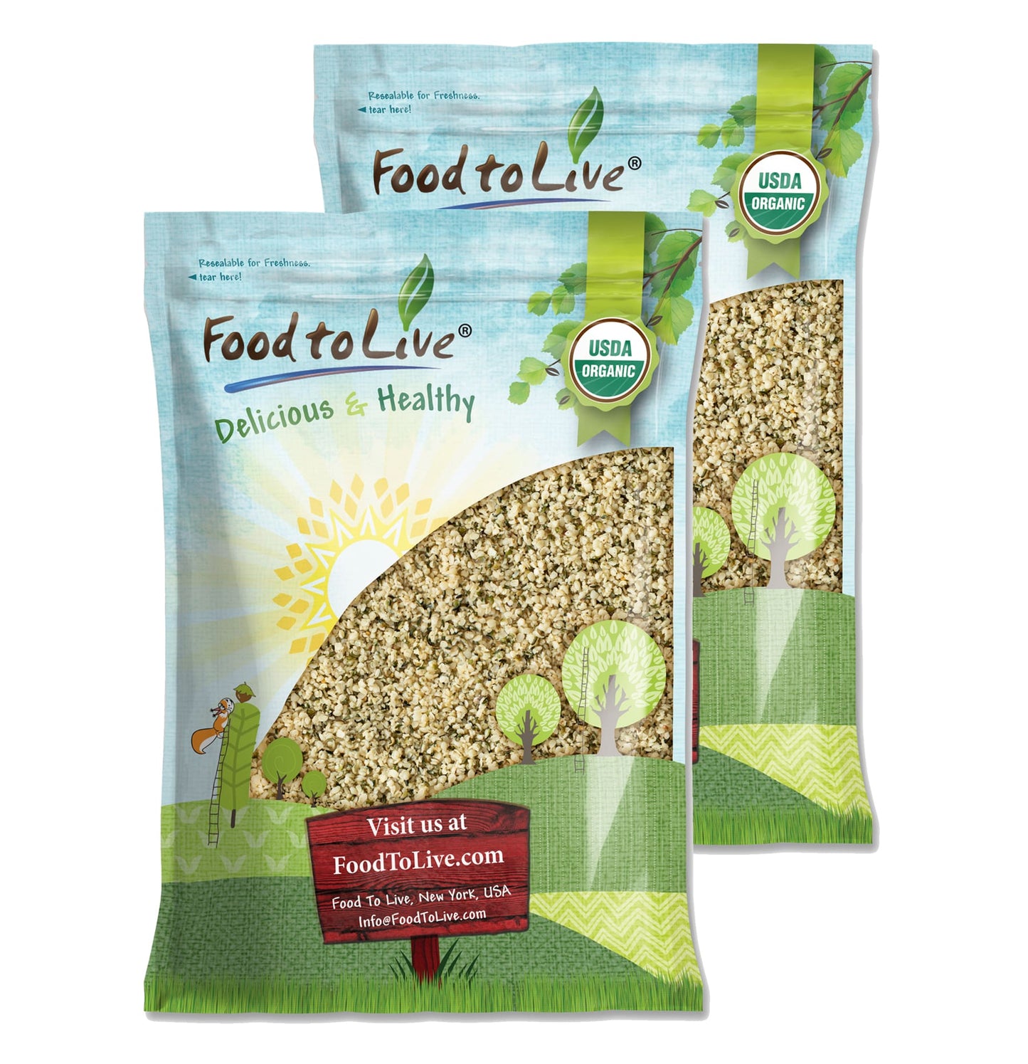 Organic Hemp Seeds - by Food To Live