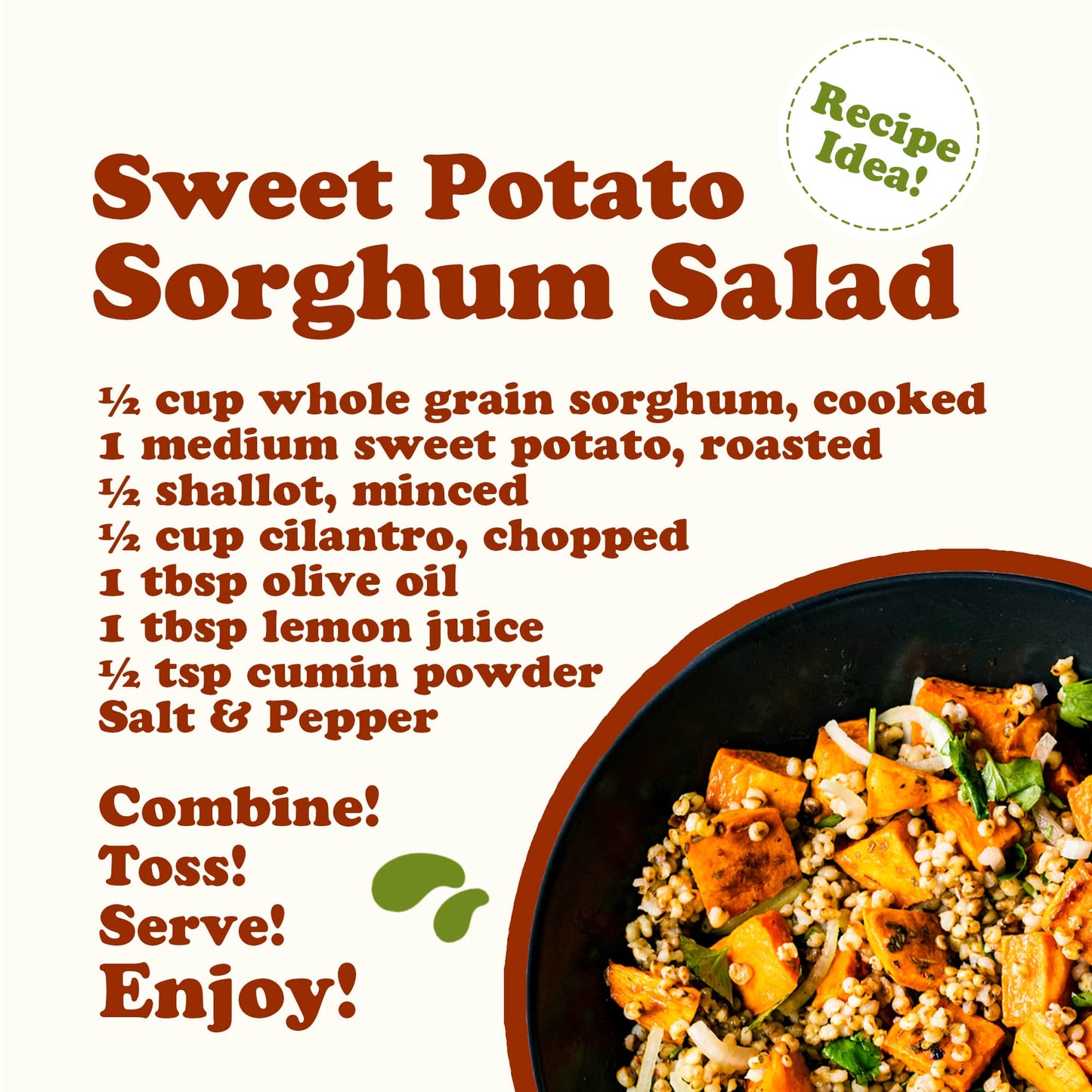 Organic Italian White Whole Grain Sorghum - by Food To Live