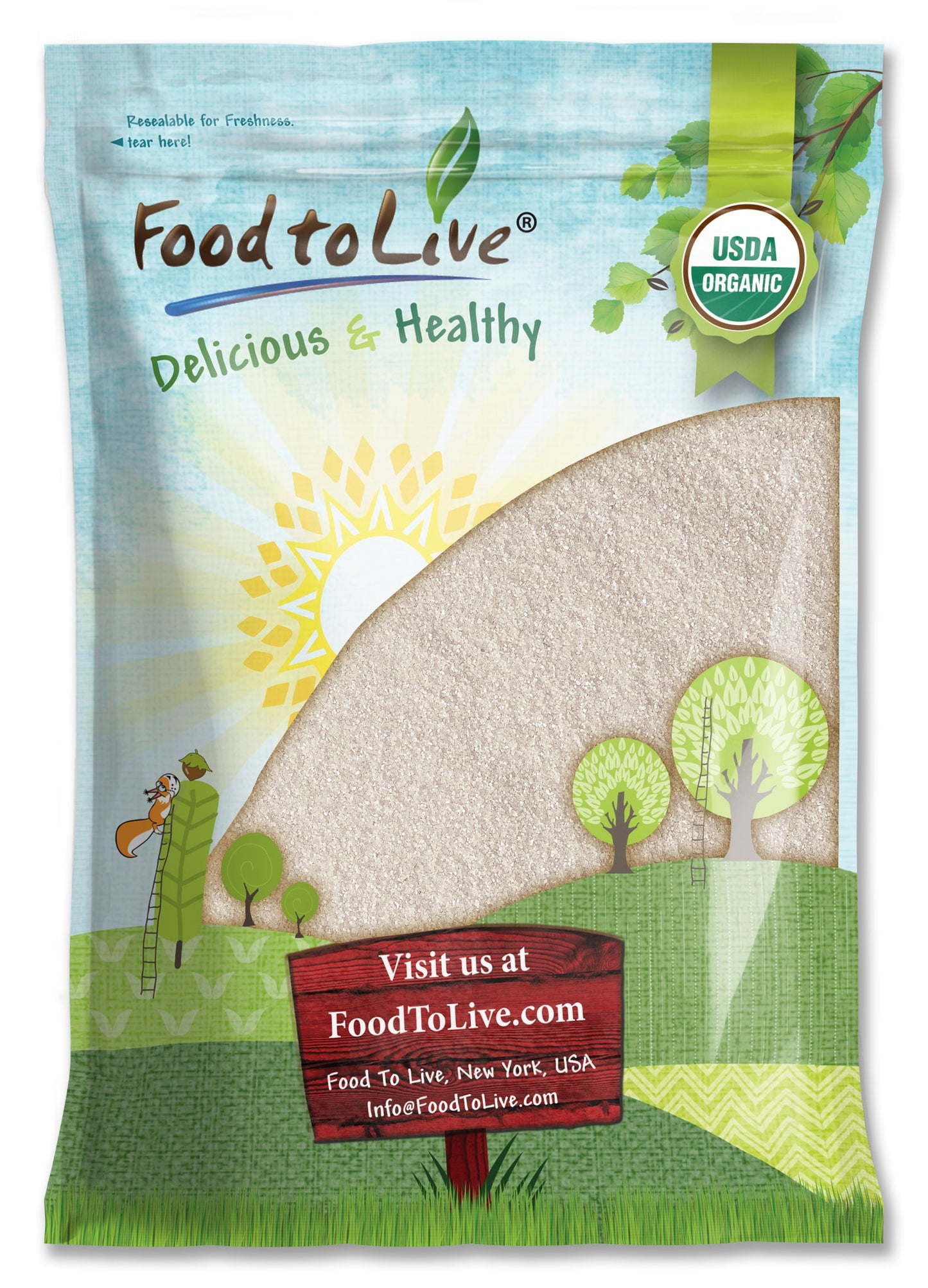 Organic White Polenta - by Food To Live