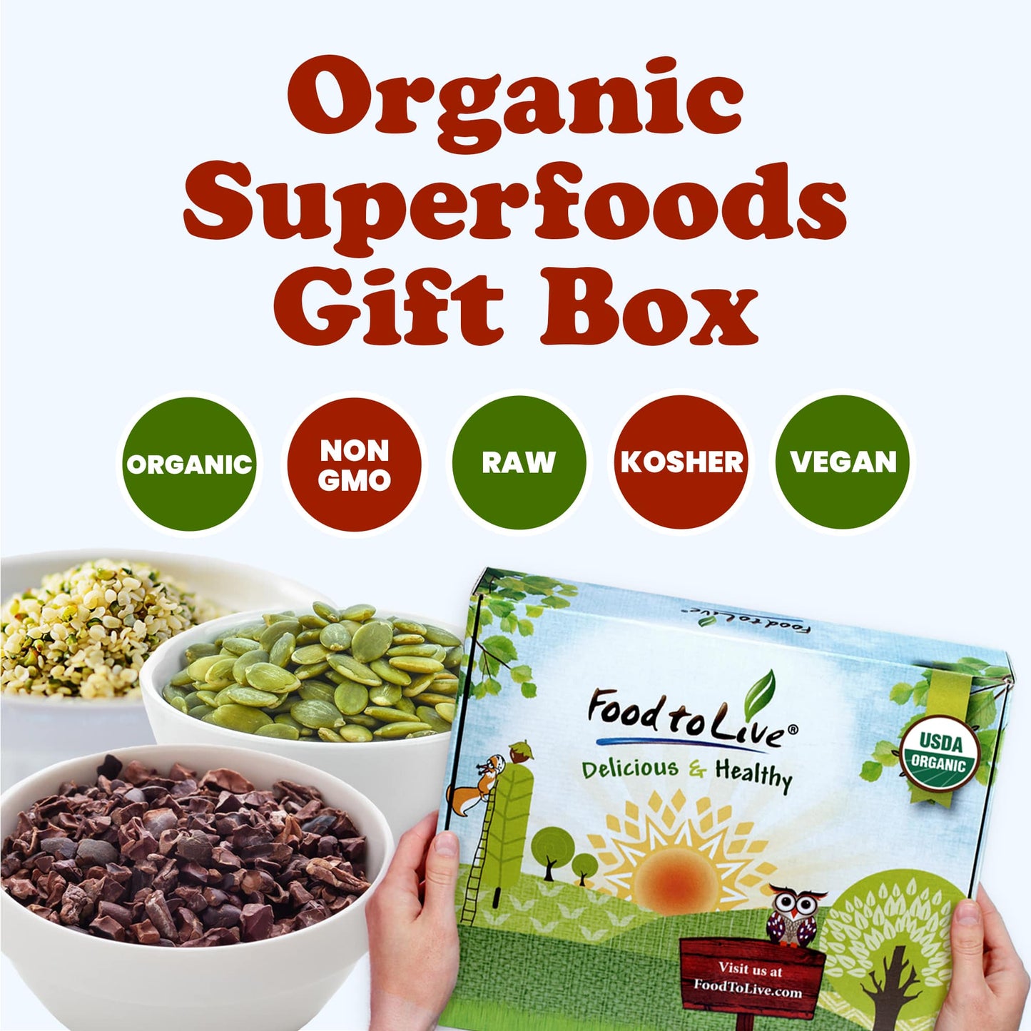 Organic Superfoods in a Gift Box - by Food To Live