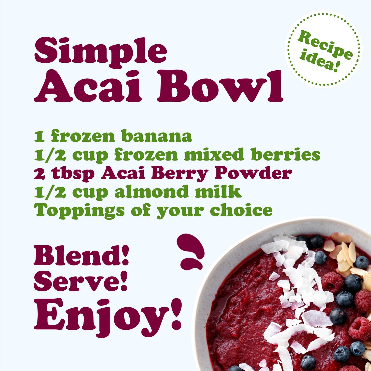 Organic Acai Berry Powder