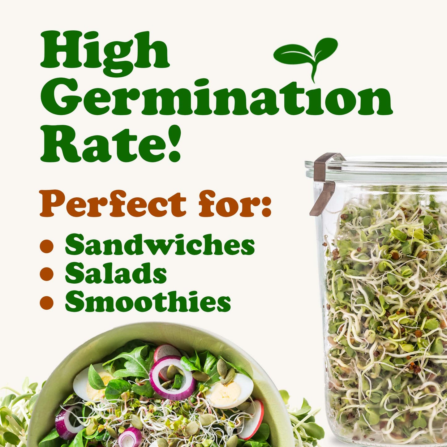 Antioxidant Mix of Sprouting Seeds - by Food To Live
