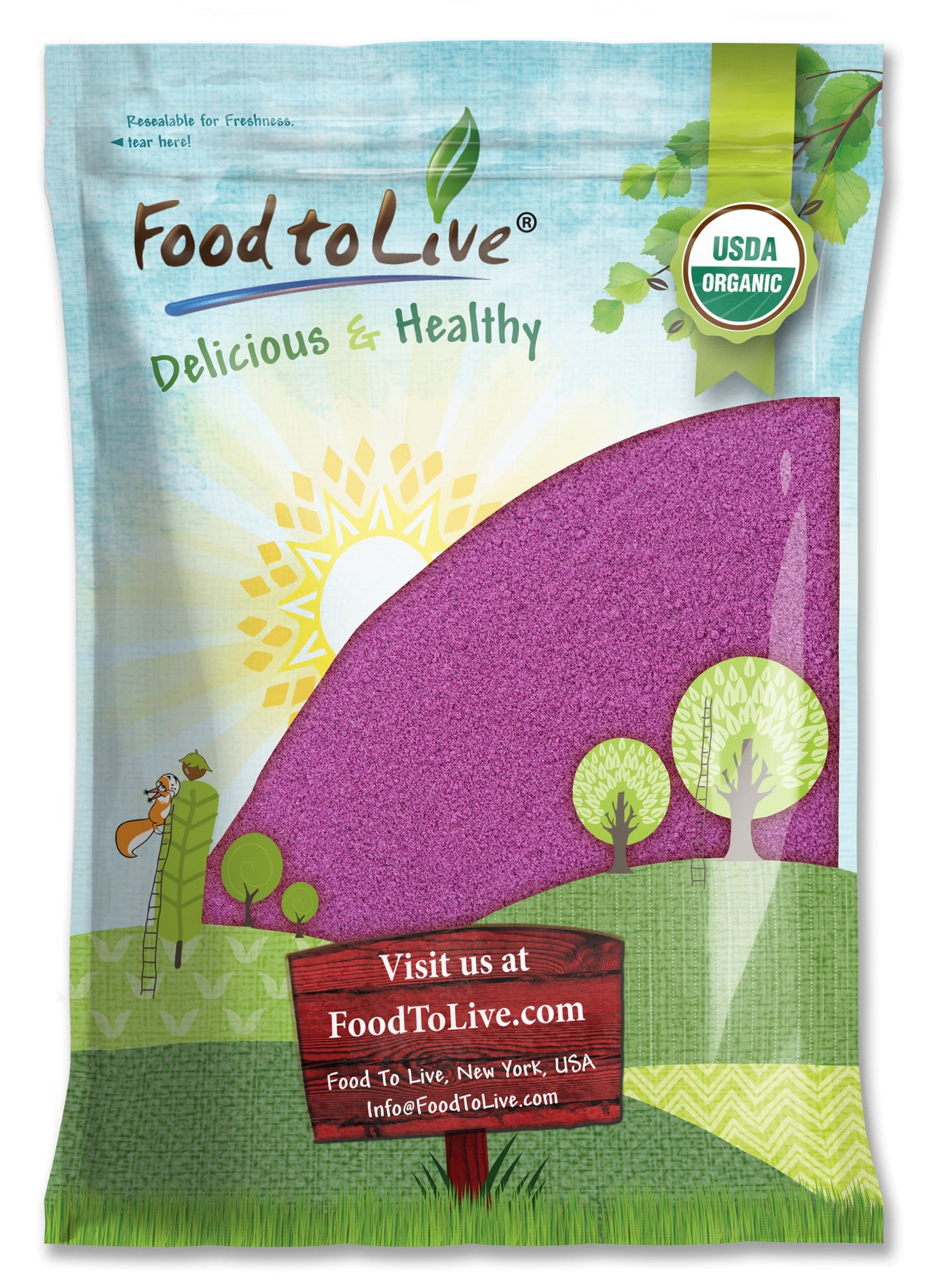 Organic Purple Sweet Potato Powder - by Food To Live