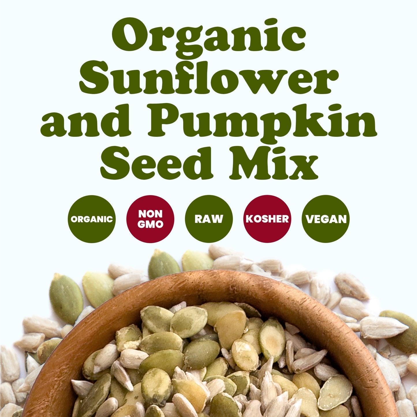 Organic Raw Sunflower and Pumpkin Seed Mix - by Food To Live
