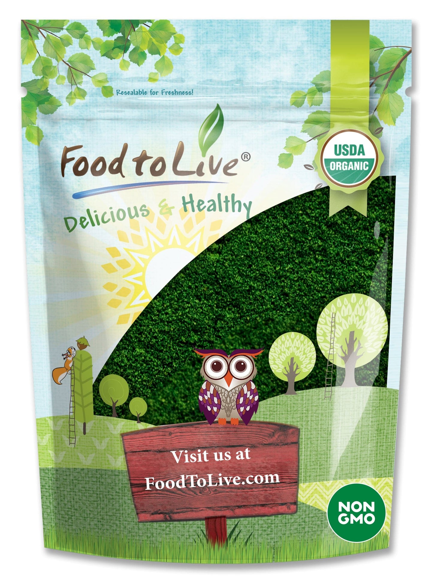 Organic Algae Powder Mix – Spirulina and Chlorella 50/50 Blend, Non-GMO, Rich in Chlorophyll, Raw, Pure, Vegan Superfood, Bulk, Great for Smoothies, Good Source of Protein and Vitamins