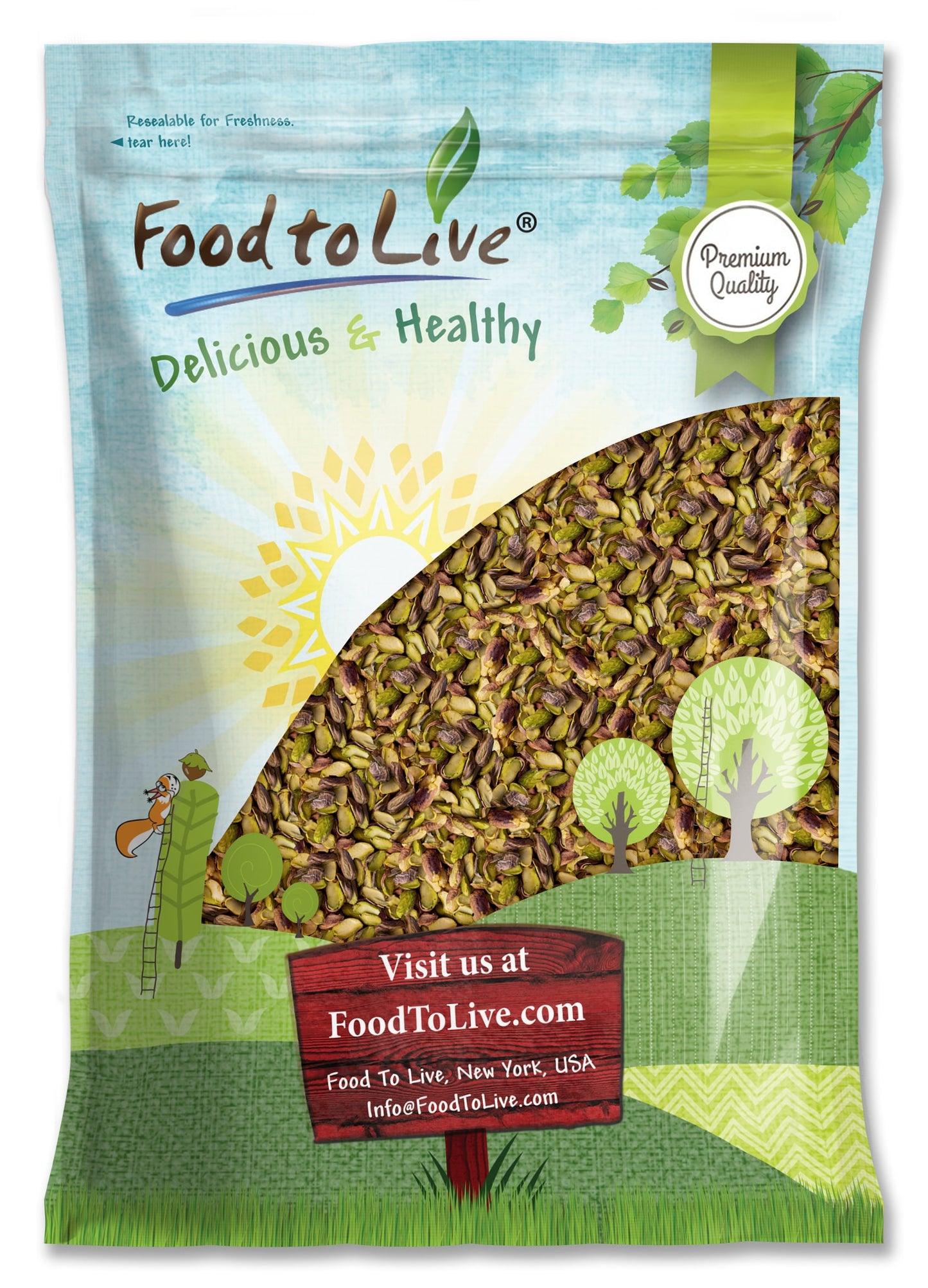 Dry Roasted Pistachio Halves - by Food To Live