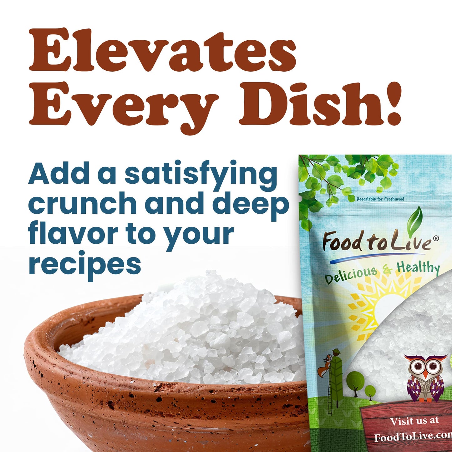 Coarse Mediterranean Sea Salt - by Food To Live