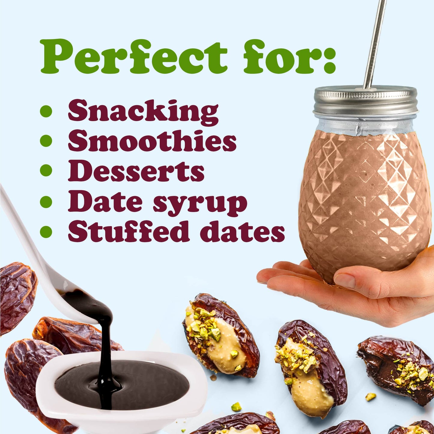Imported Medjool Dates - by Food To Live
