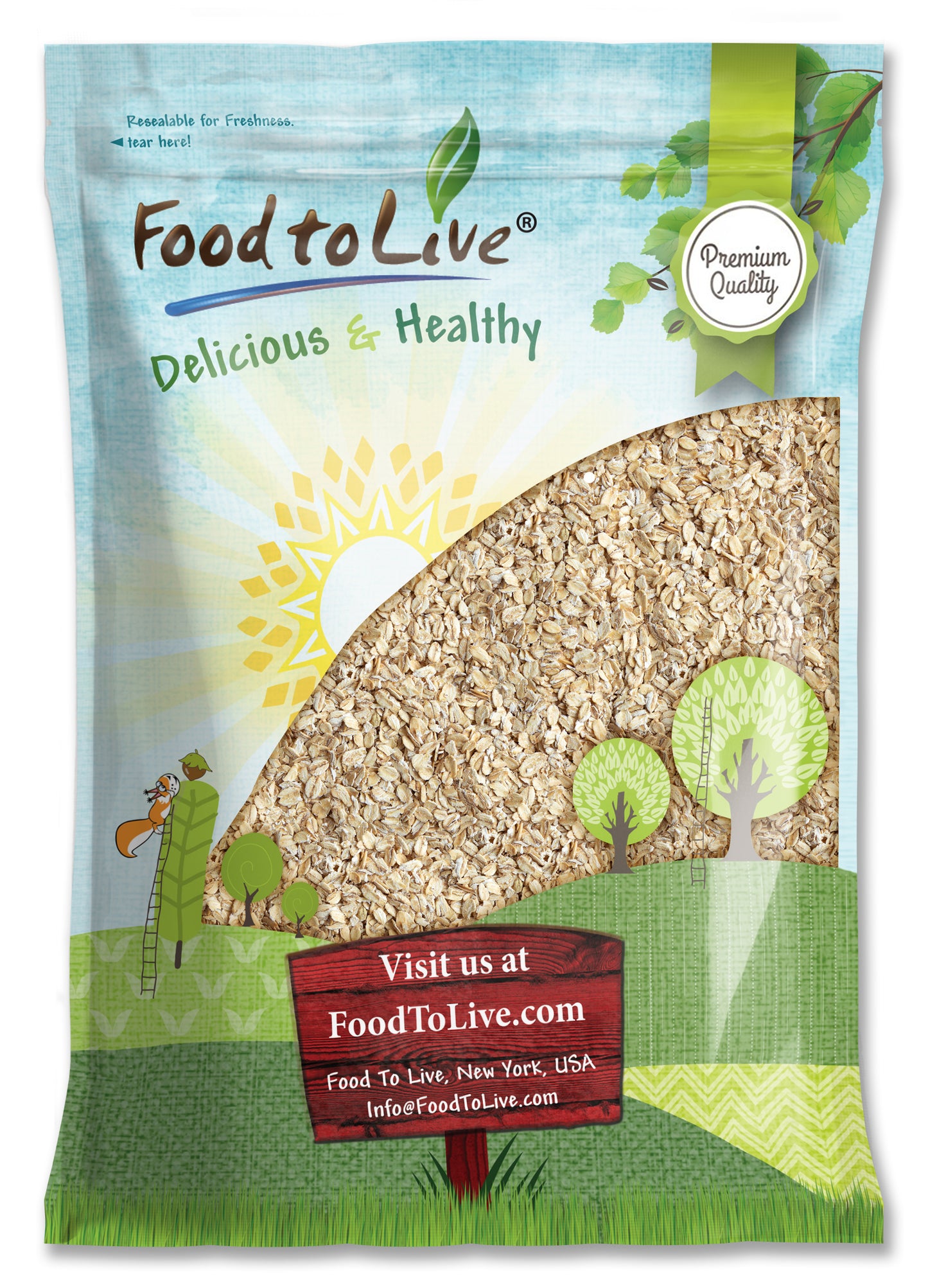Quick Cooking Rolled Oats - by Food To Live