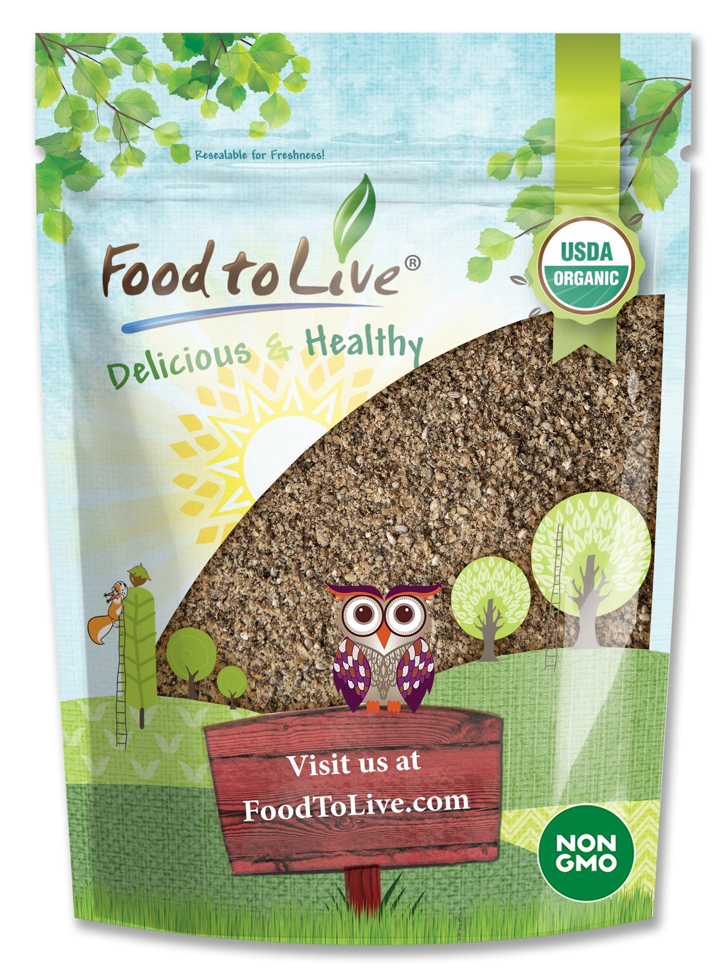 Organic Chia Seeds Flour - by Food To Live