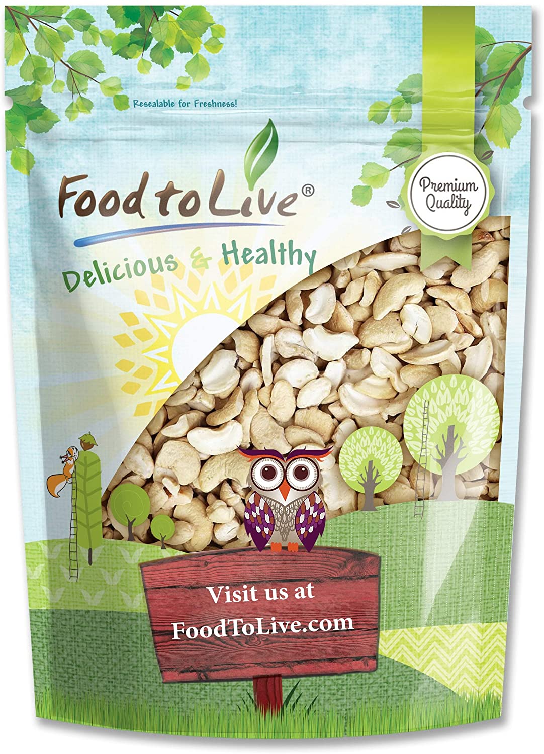 Cashew Pieces - by Food To Live