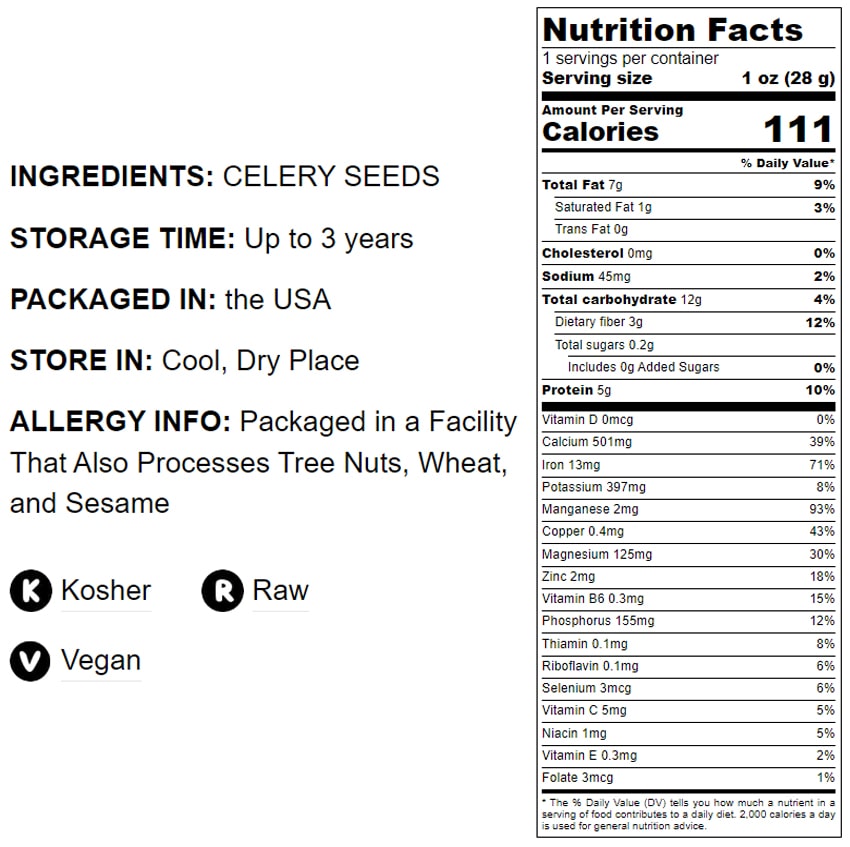 Celery Seeds - by Food To Live