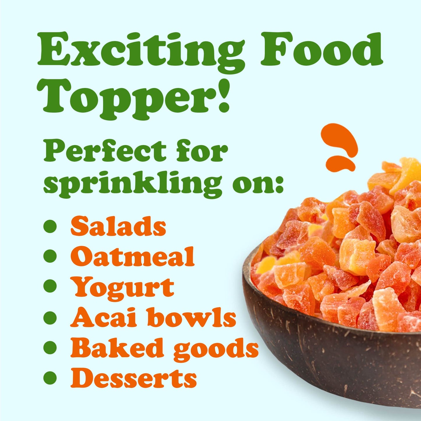 Dried Diced Papaya - by Food To Live