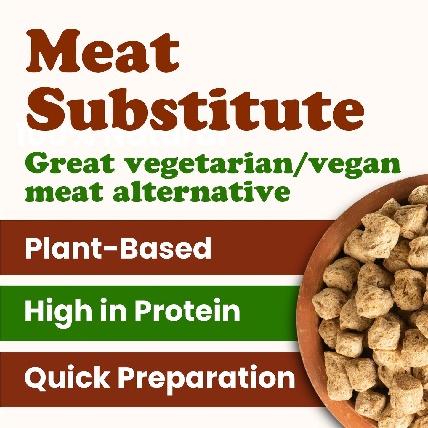 Organic Soy Chunks – Non-GMO. Vegan, Kosher, Bulk – by Food to Live