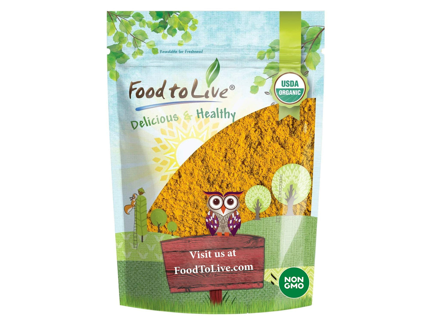 Organic Turmeric Powder - by Food To Live