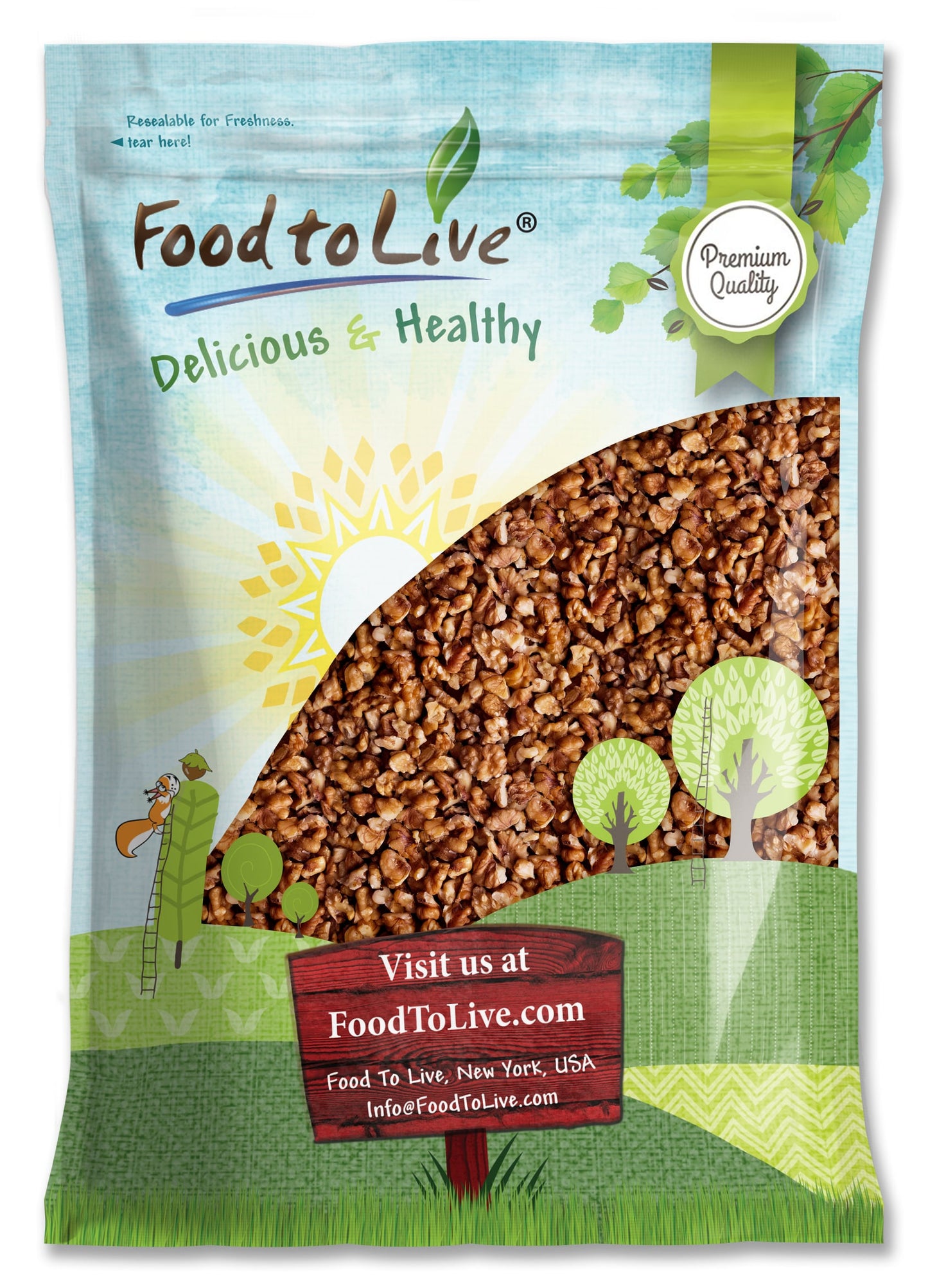 Dry Roasted Walnuts - by Food To Live