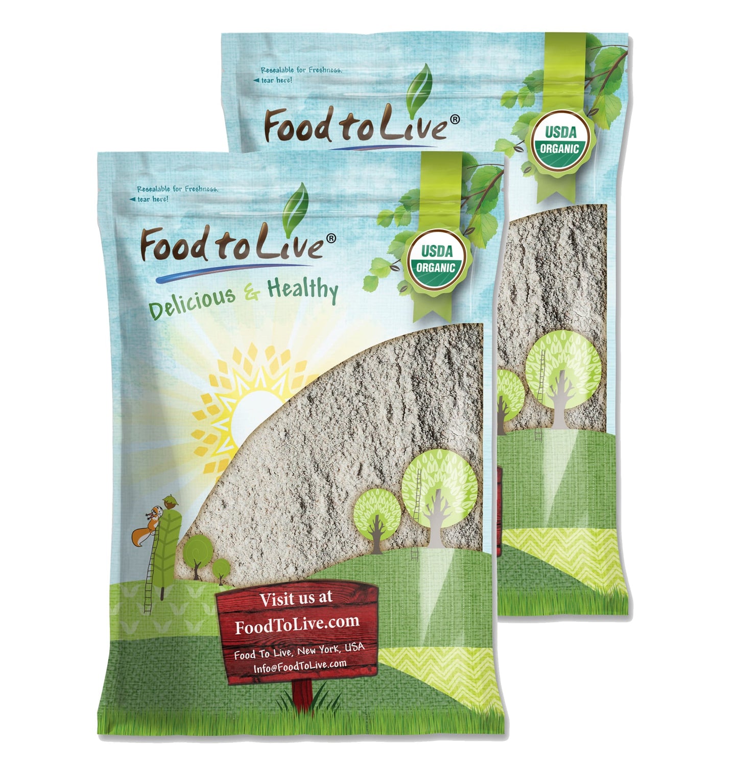 Organic Dark Rye Flour - by Food To Live