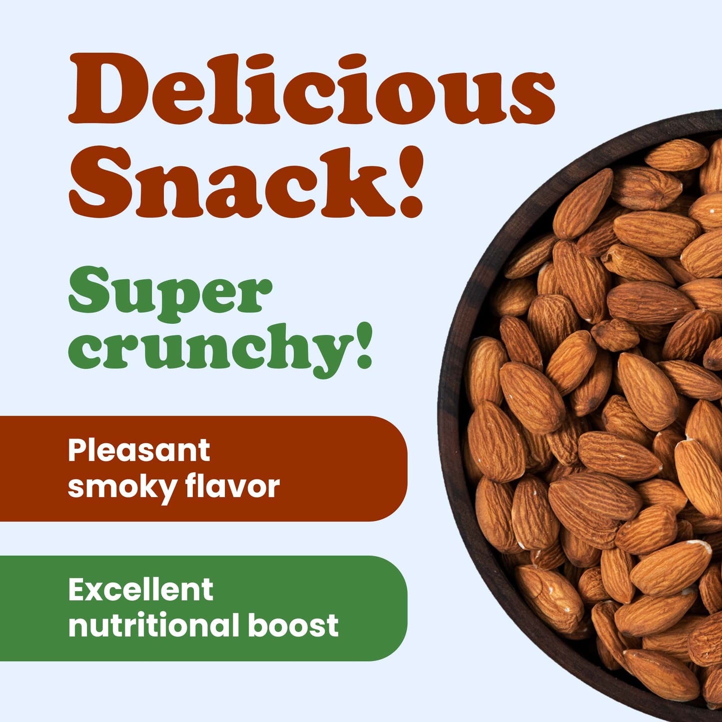 Organic Dry Roasted Almonds - by Food To Live