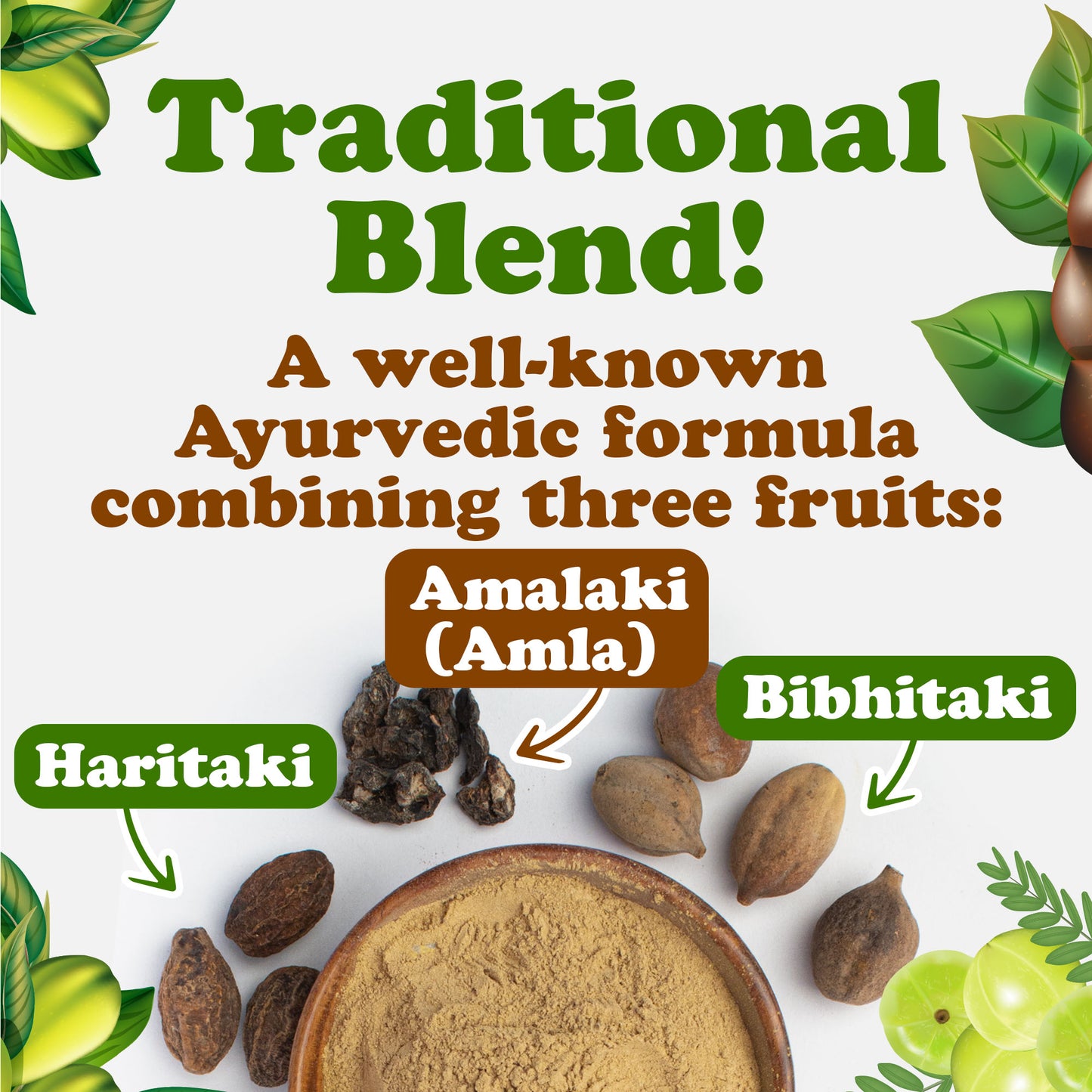 Organic Triphala Powder - by Food To Live