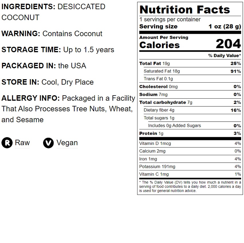Coconut Chips - by Food To Live