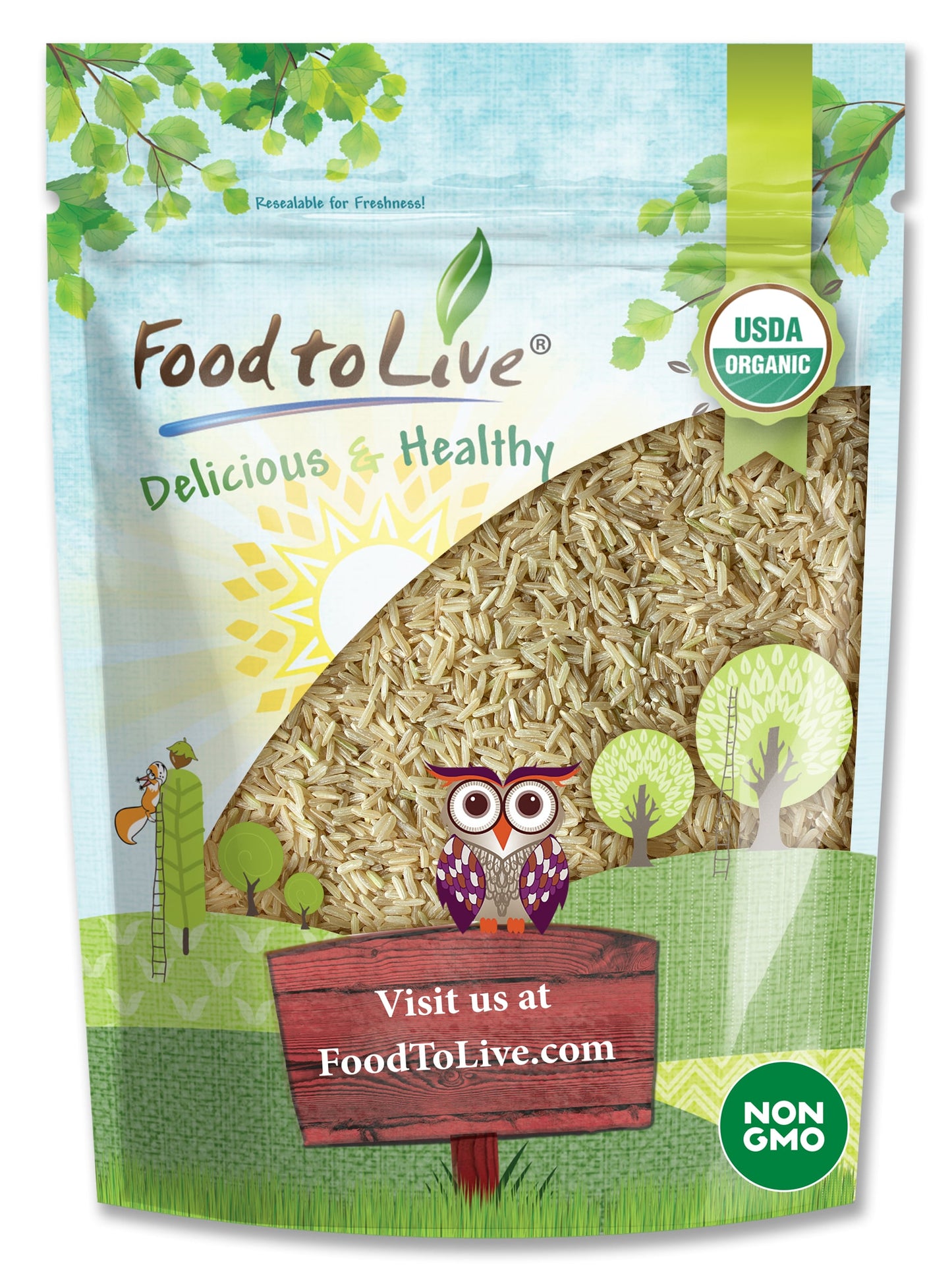 Organic Thai Jasmine Brown Rice - by Food To Live