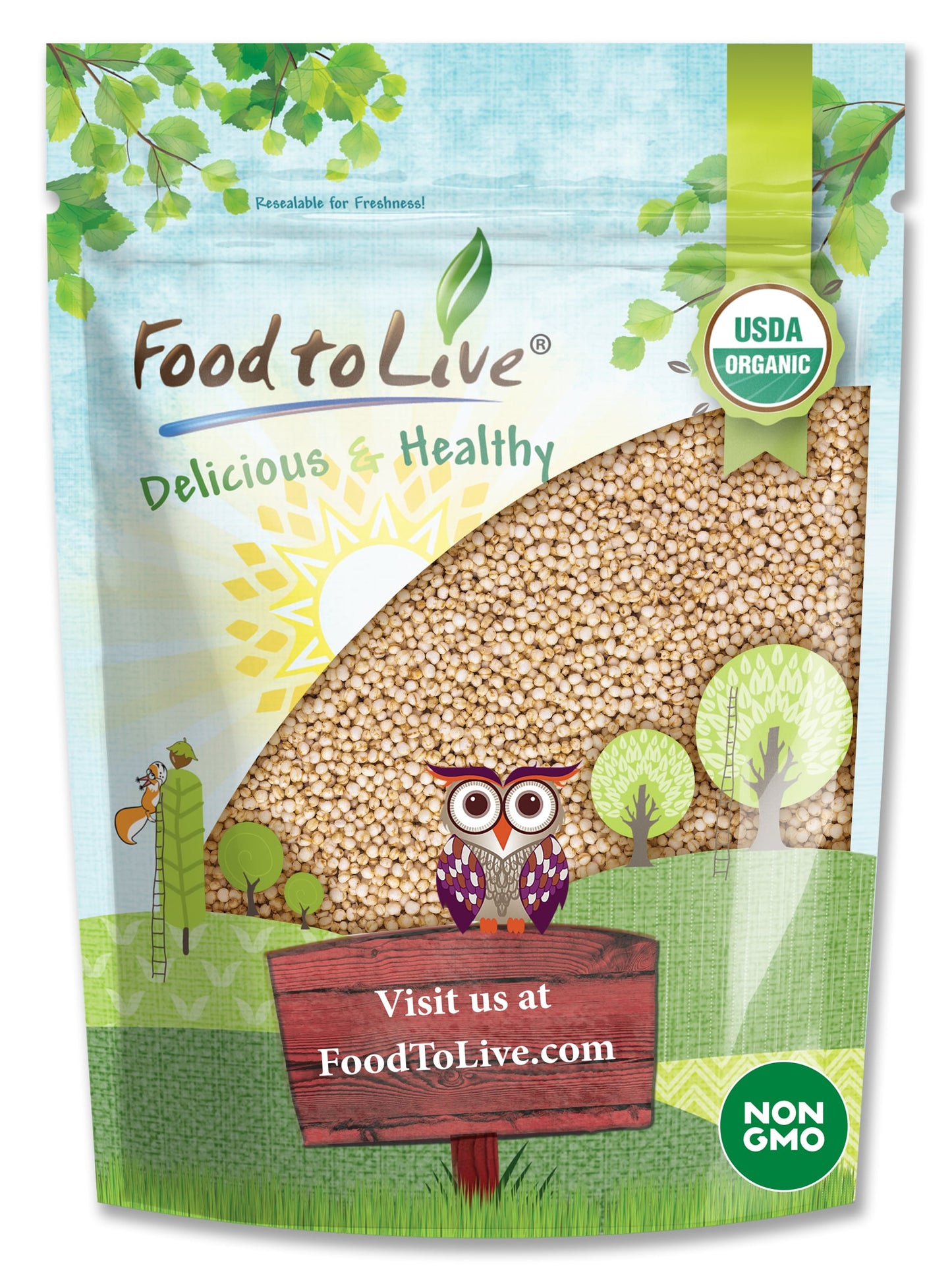 Organic Puffed Quinoa - by Food To Live