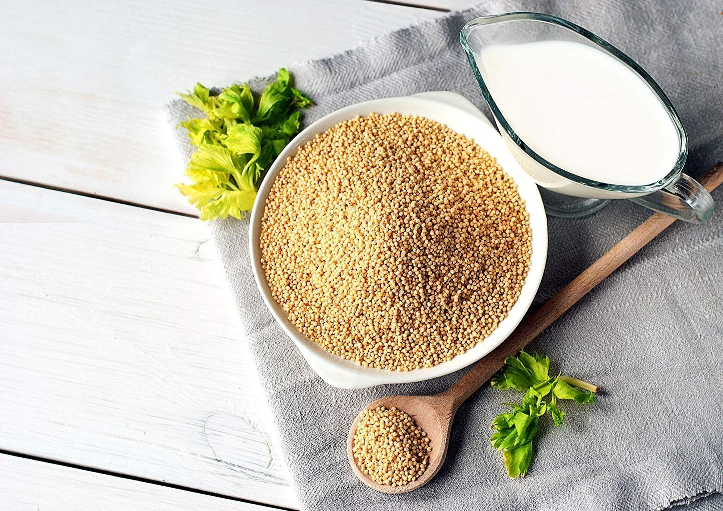 Organic Hulled Millet — Whole Grain Seeds, Non-GMO, Kosher, Raw, Bulk, Product of the USA - by Food to Live