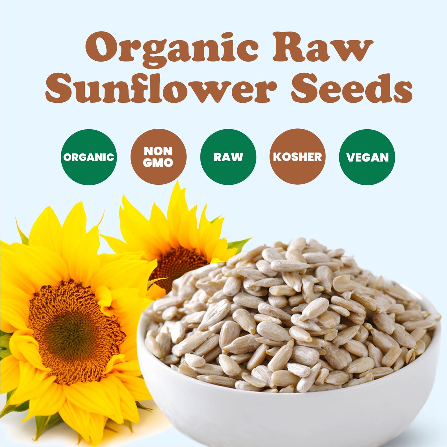 Organic Sunflower Seeds - by Food To Live