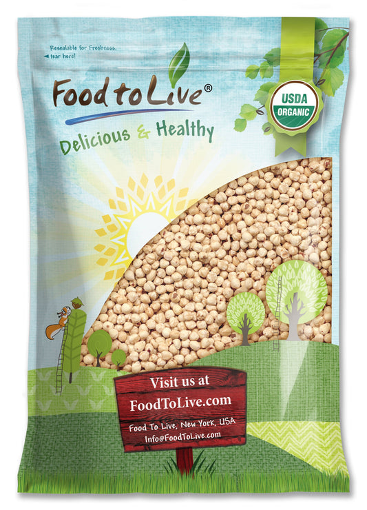 Organic Raw Blanched Hazelnuts - by Food To Live