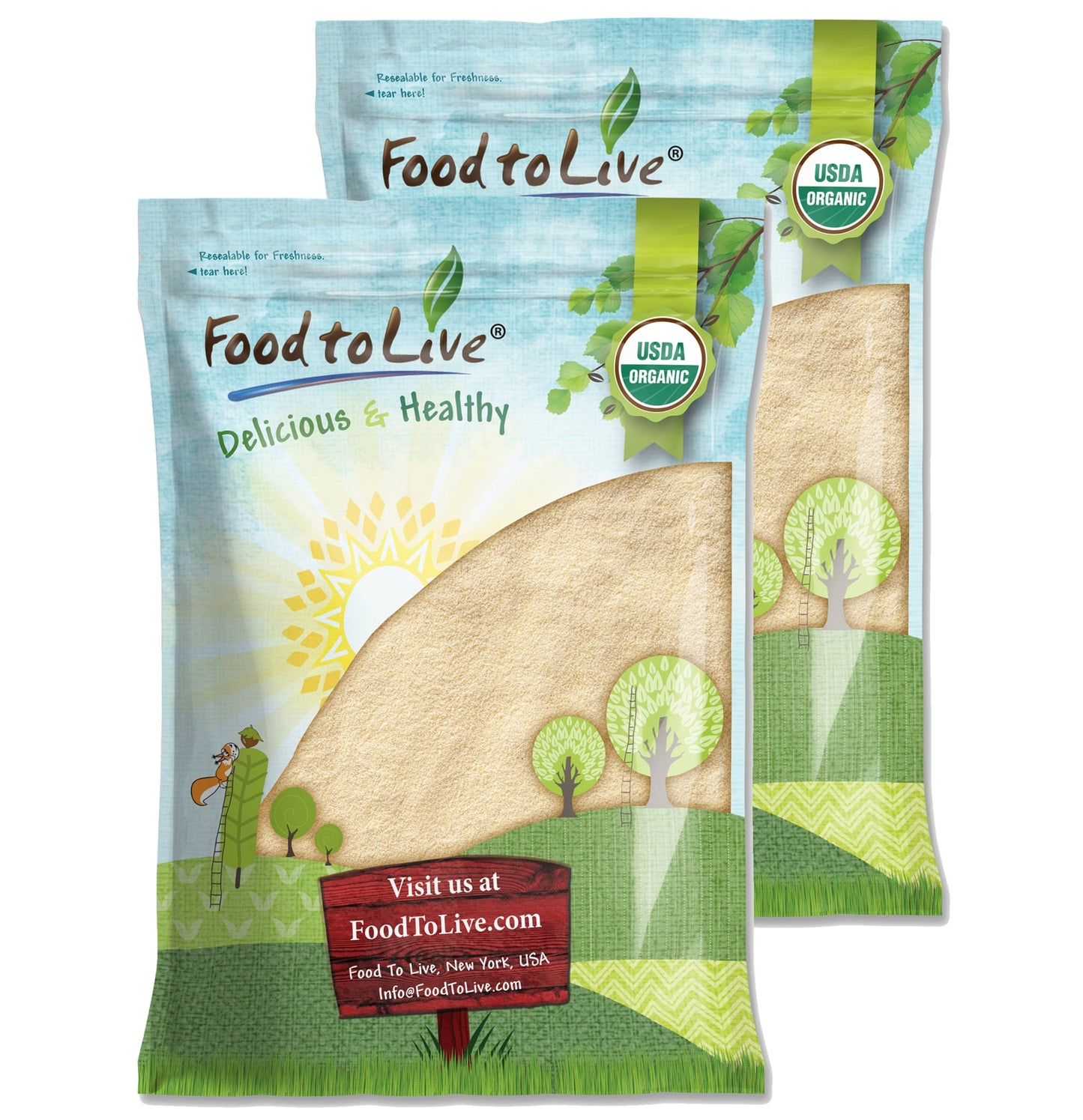 Organic Italian Semolina Flour - by Food To Live