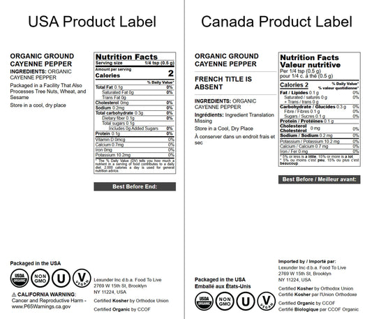 Organic Ground Cayenne Pepper, X Pounds – 100% Pure, Natural and Non-GMO Powder - Fiery Spice with Bold Flavor - Perfect Seasoning for Adding Heat to Your Dishes, 40,000 SHU