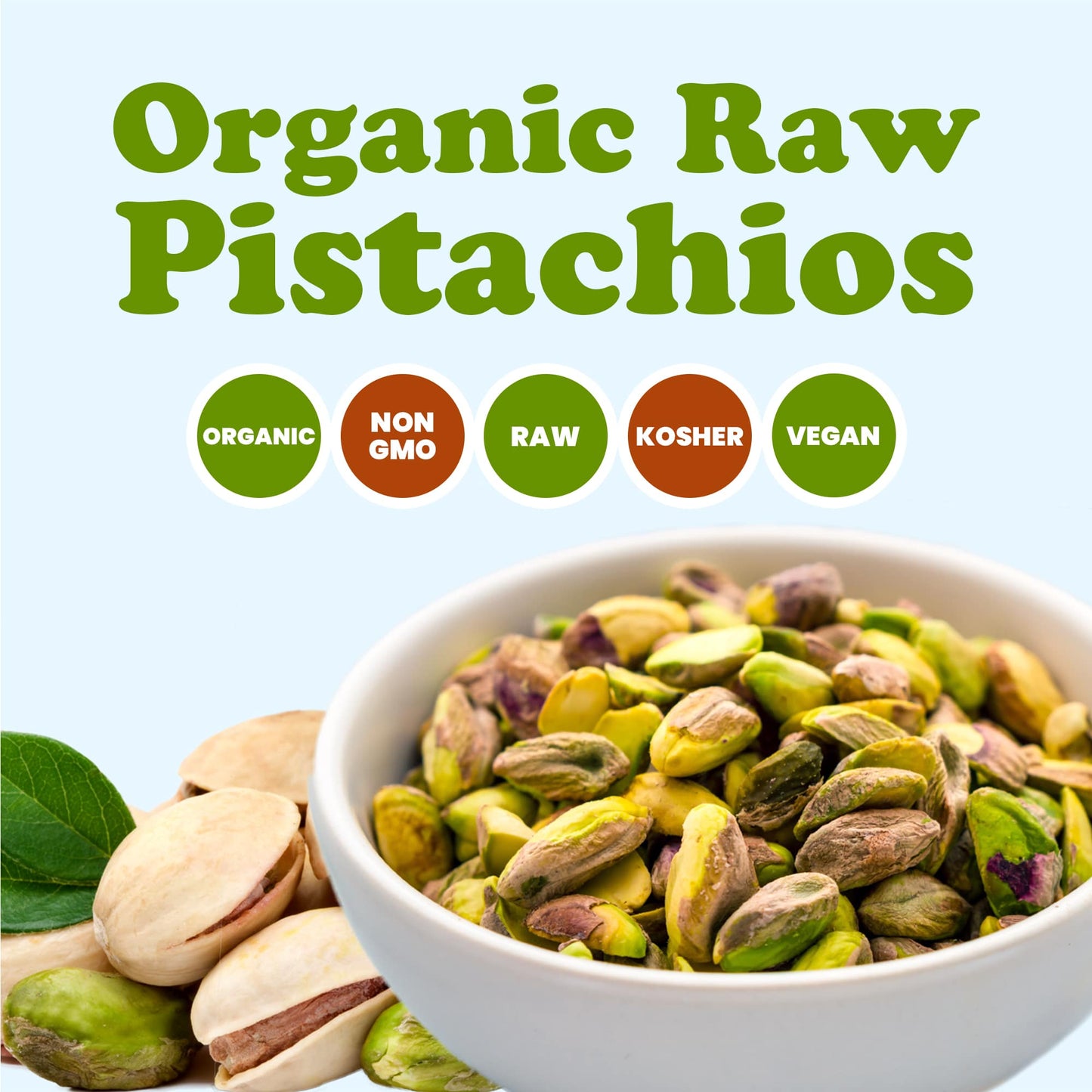 Organic Raw Pistachios - by Food To Live