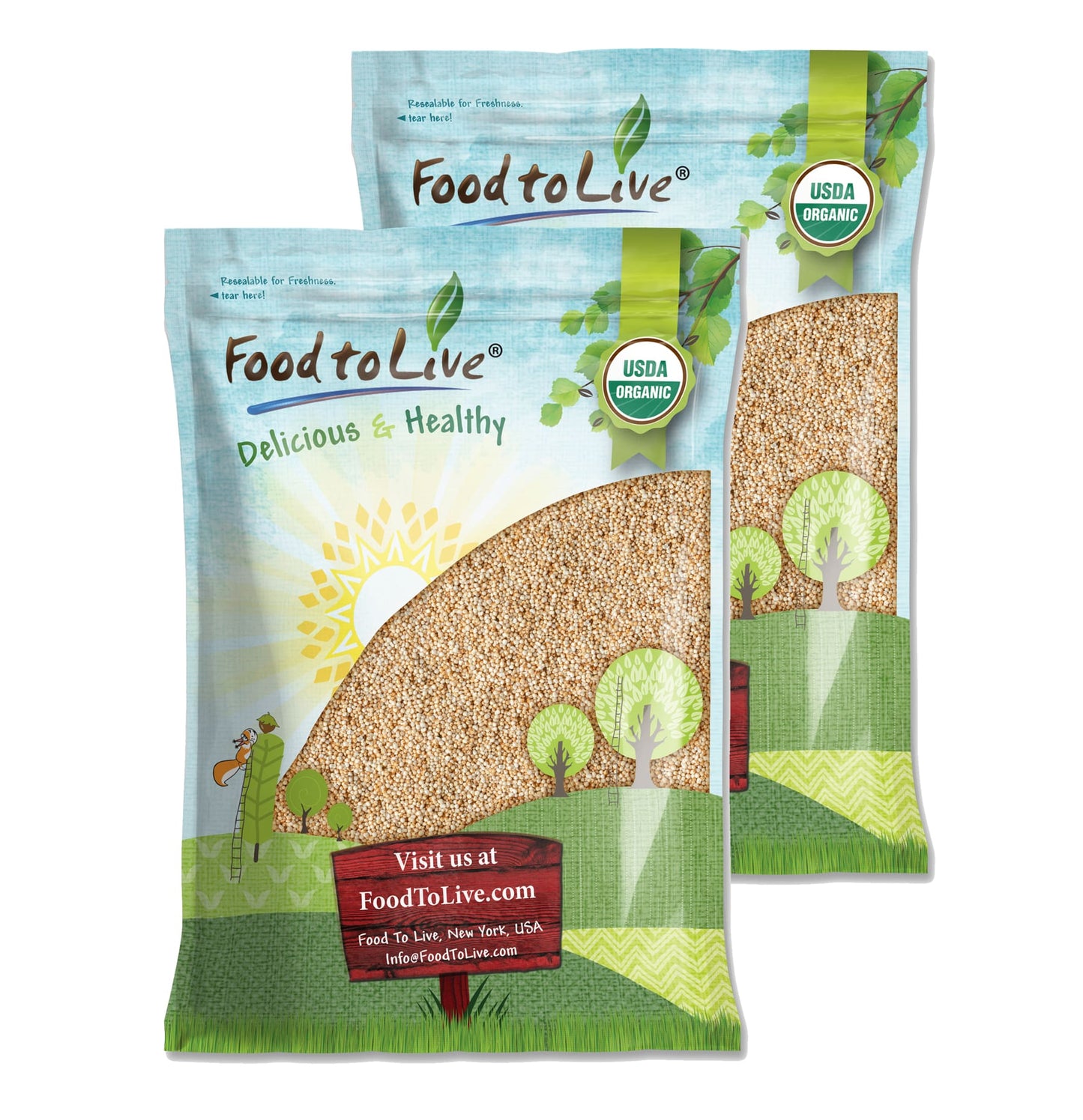 Organic Popped Amaranth – Non-GMO Puffed Seeds, No Sugar Added, Vegan, Bulk Grain. Good Source of Protein. Great Pop Snack. Perfect as Topping for Breakfast Cereal, Porridge, Yogurt
