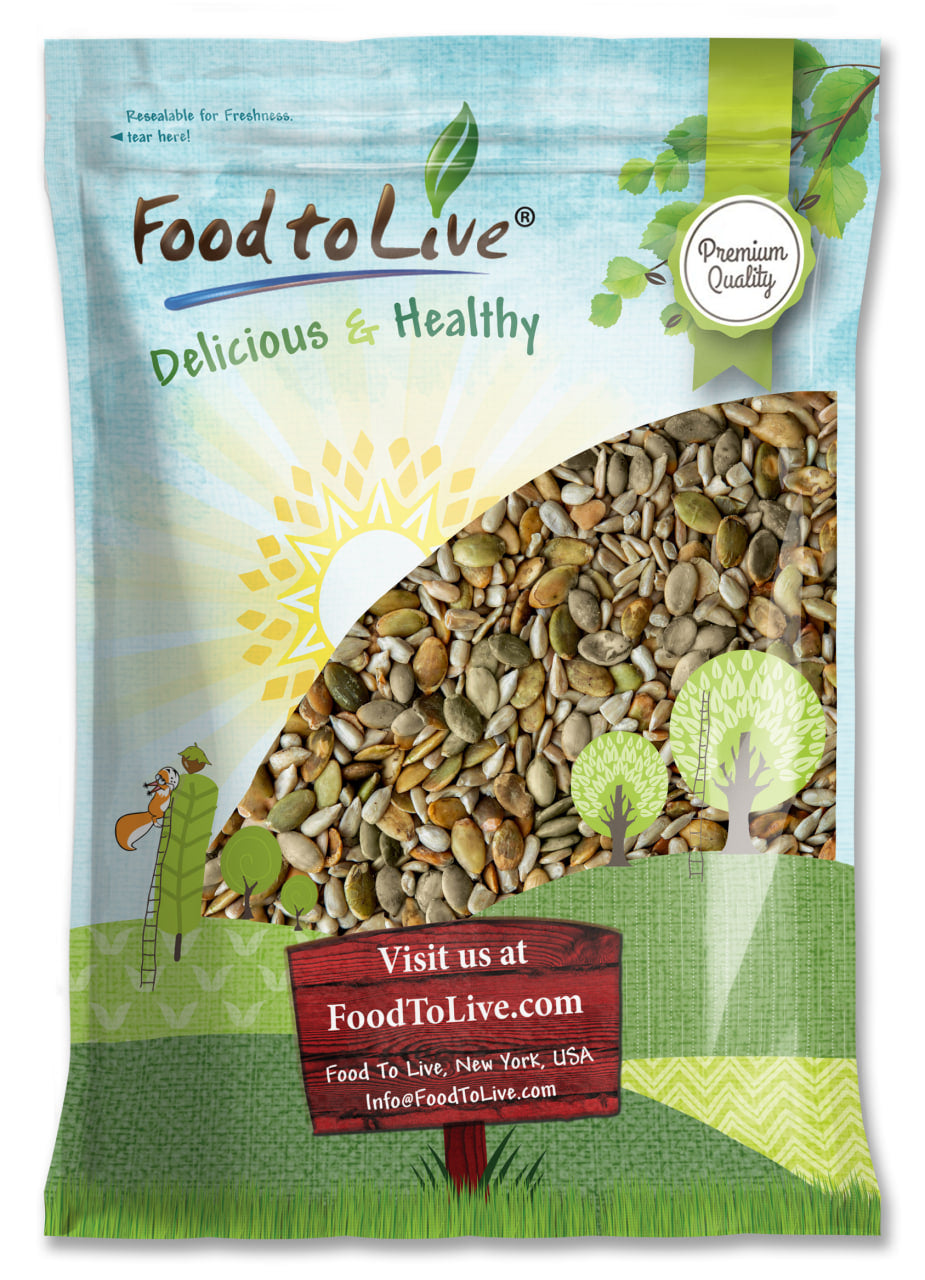 Dry Roasted Sunflower and Pumpkin Seed Mix with Himalayan Salt - by Food To Live