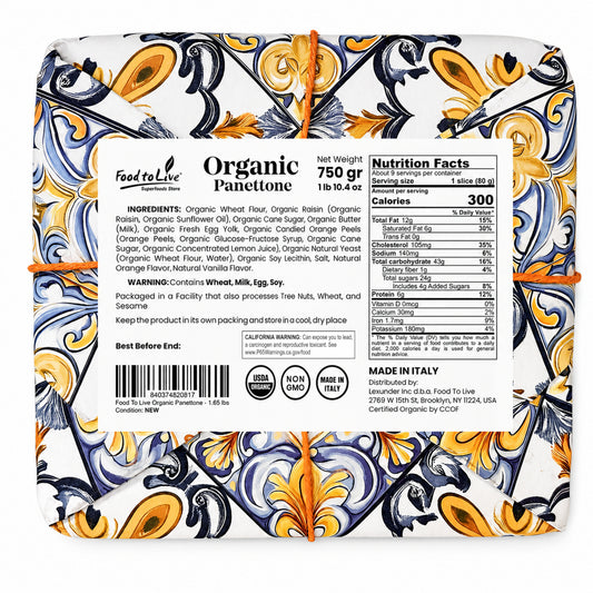 Food to Live Organic Italian Panettone - by Food To Live