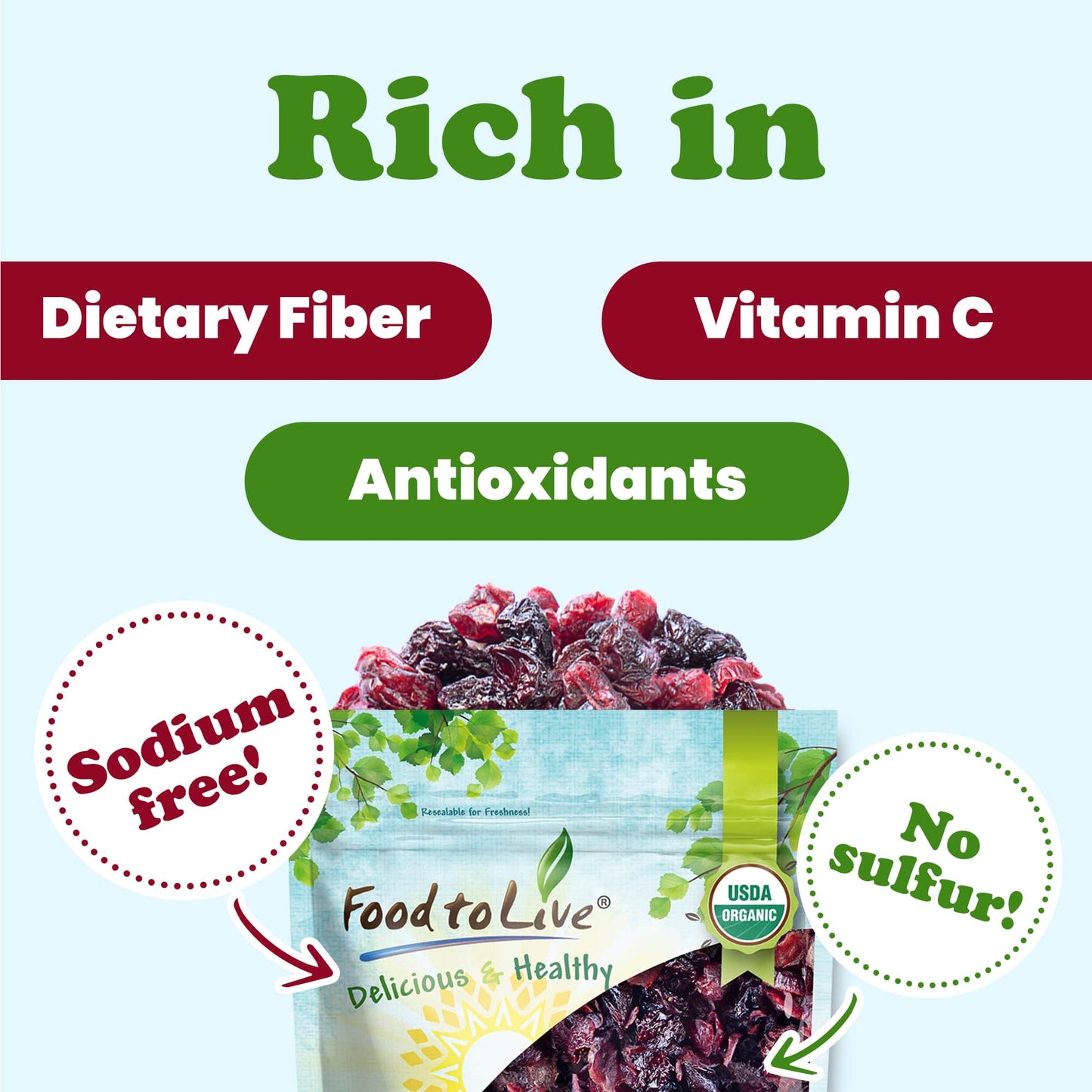 Organic Delightful Berries Mix - by Food To Live