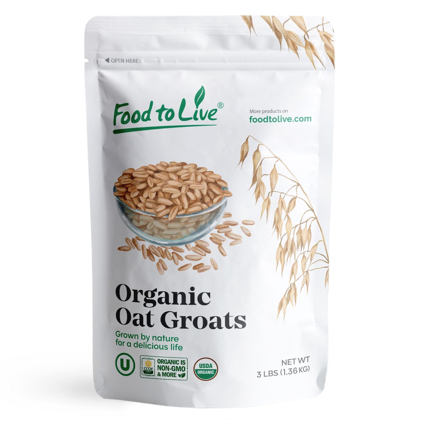 Organic Steel Cut Oats - by Food To Live