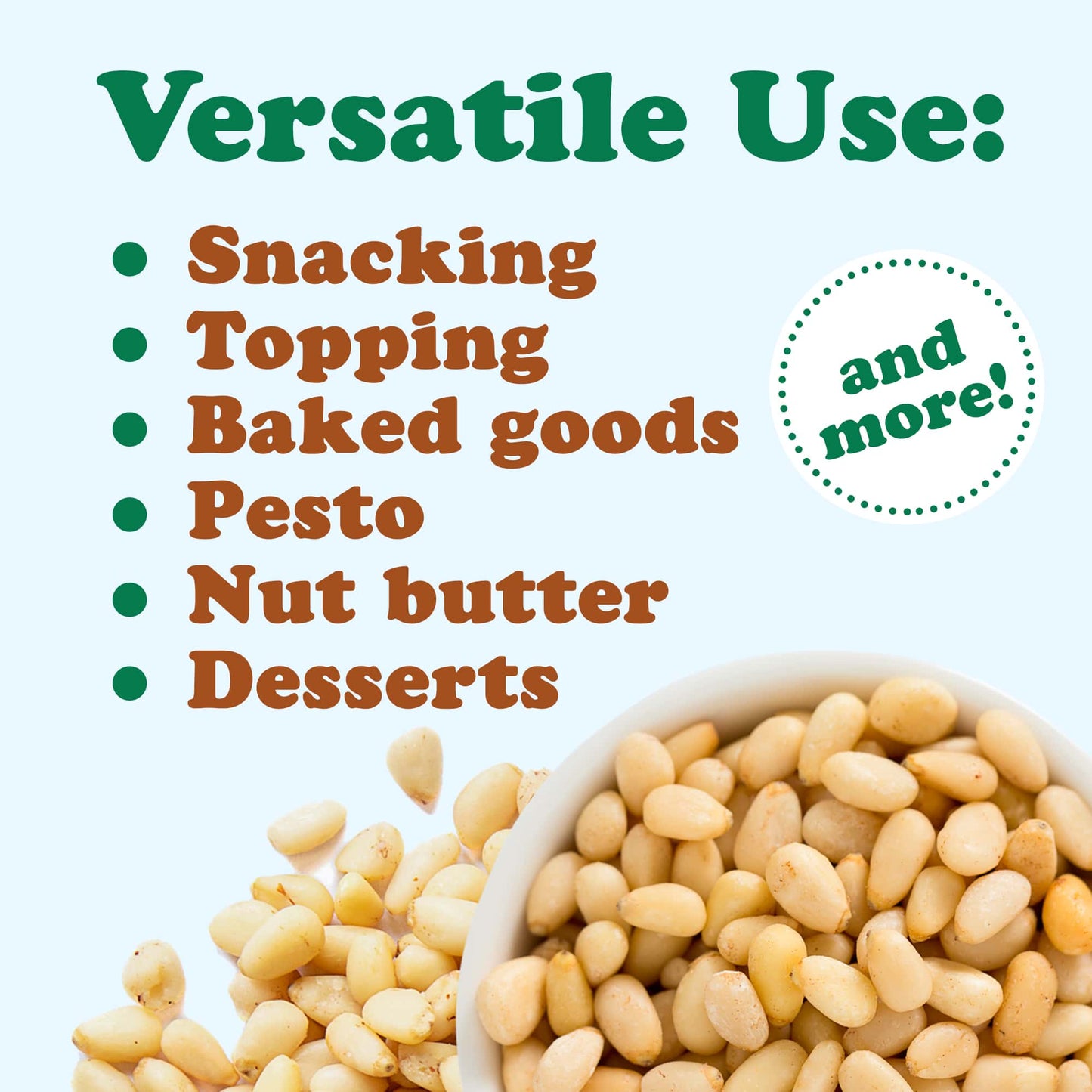 Organic Pine Nuts - by Food To Live