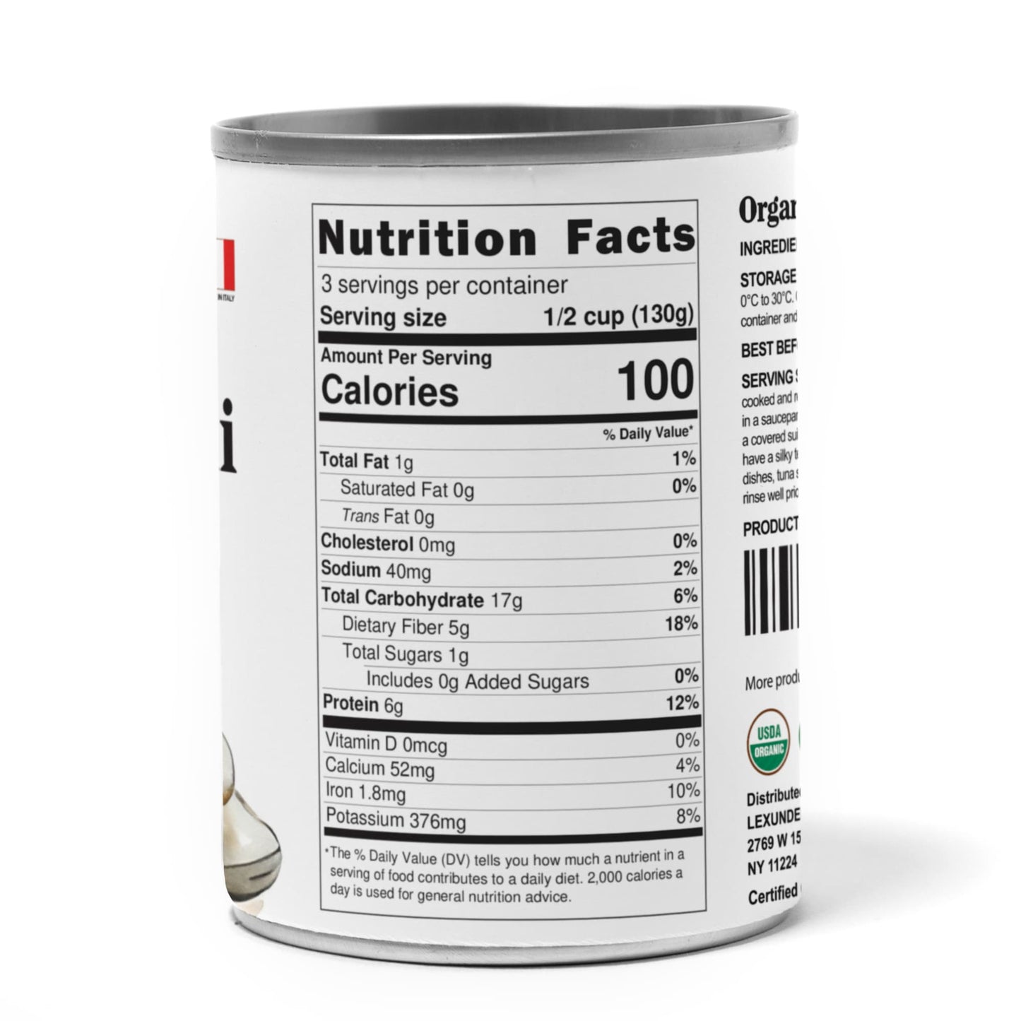 Organic Italian Canned Cannellini Beans - by Food To Live