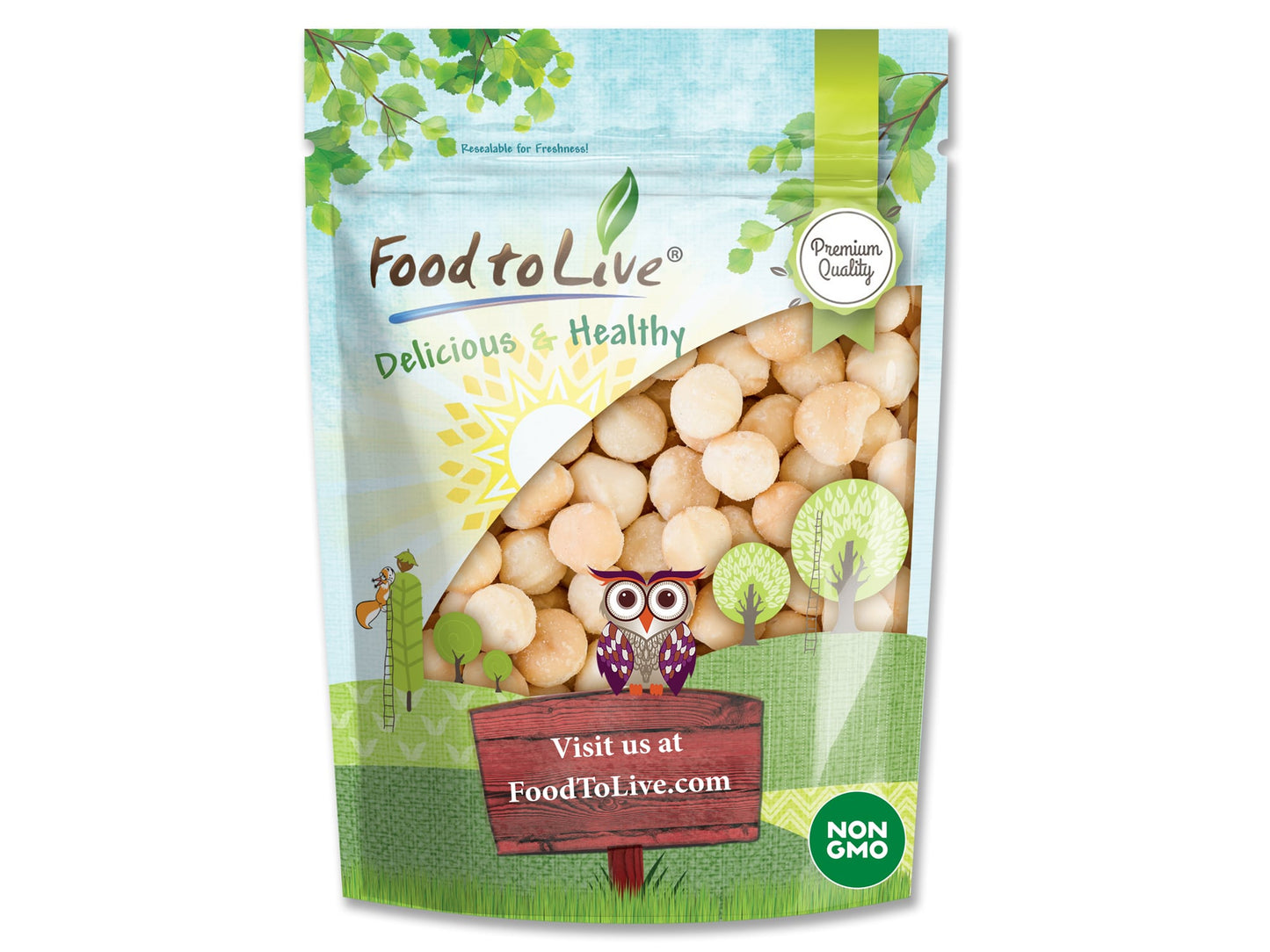 Whole Macadamia Nuts - by Food To Live