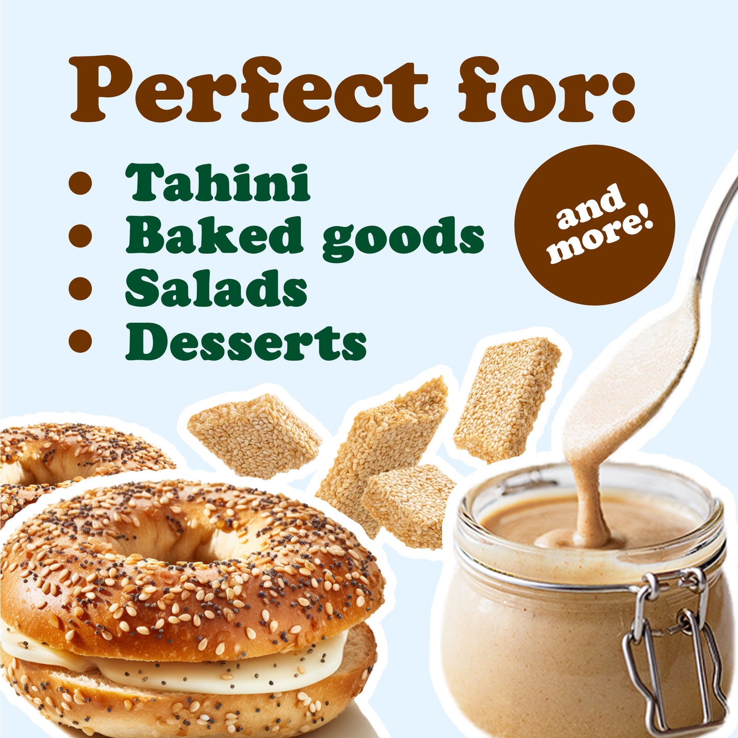 Organic Hulled Sesame Seeds – Raw in Resealable Jar, Non-GMO, Vegan, Kosher