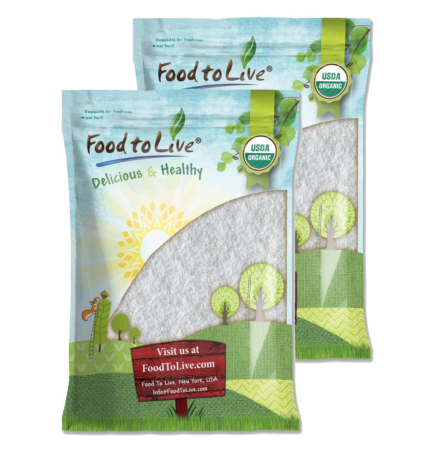 Organic Fine Shredded Coconut - by Food To Live
