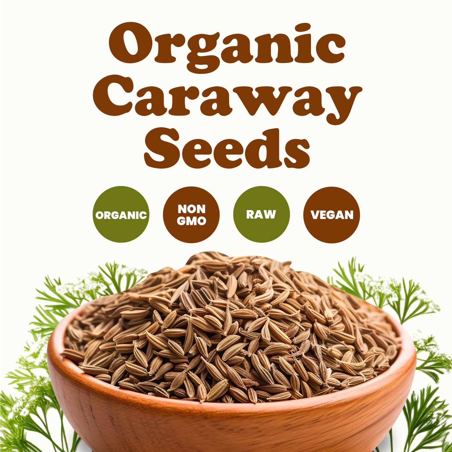 Organic Caraway Seeds - by Food To Live