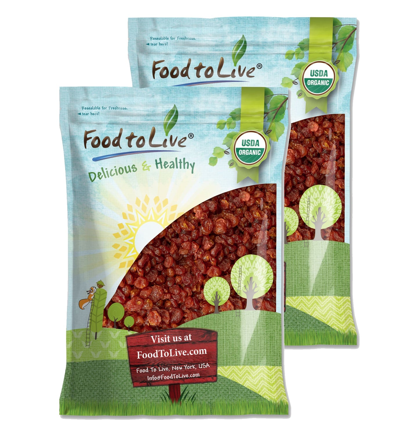 Organic Dried Sour Cherries - by Food To Live