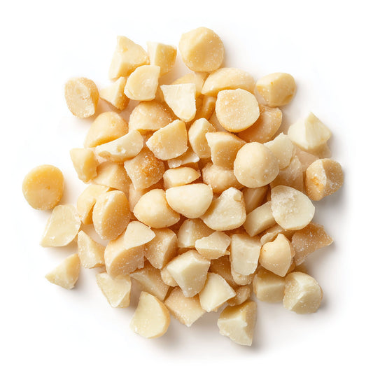 Organic Macadamia Nuts, Pieces, Roasted and Salted - by Food to Live