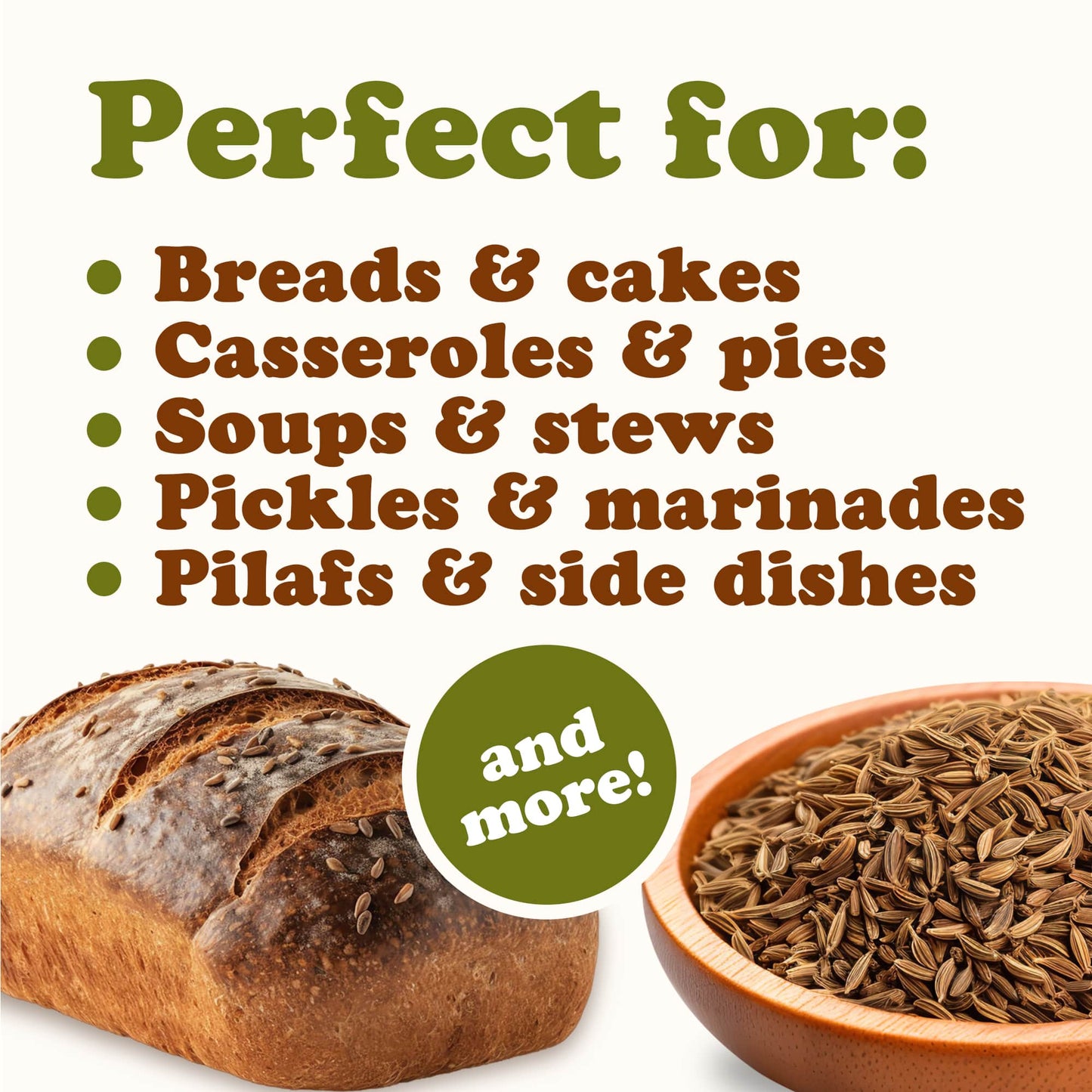 Organic Caraway Seeds - by Food To Live