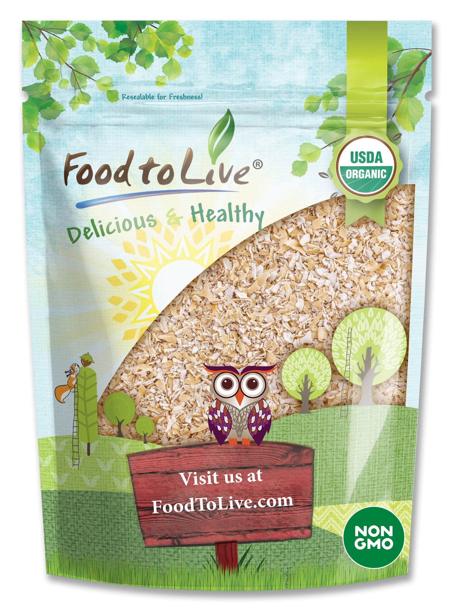 Gluten Free Organic Oat Bran - by Food To Live