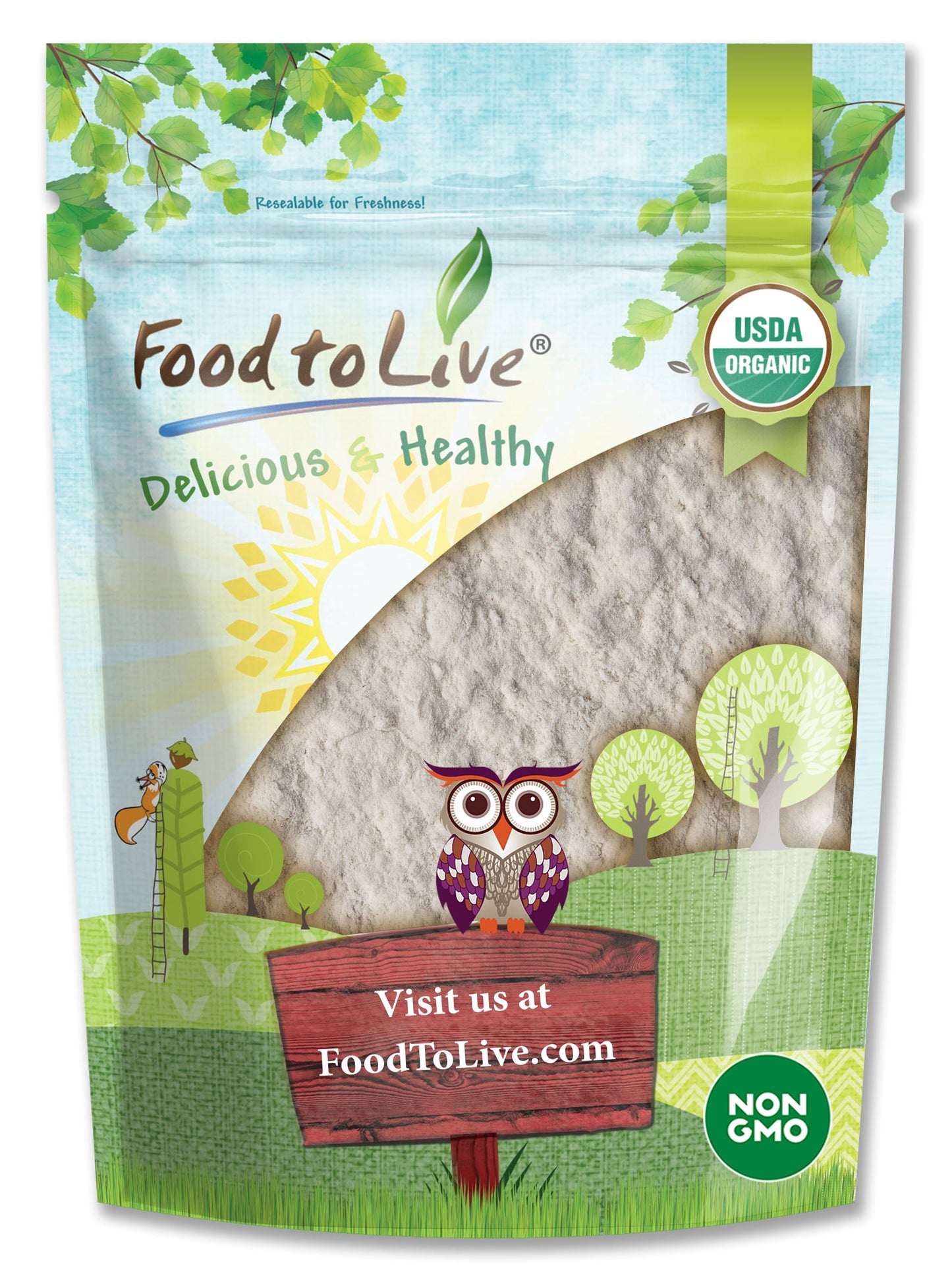 Organic Guar Gum Powder - by Food To Live
