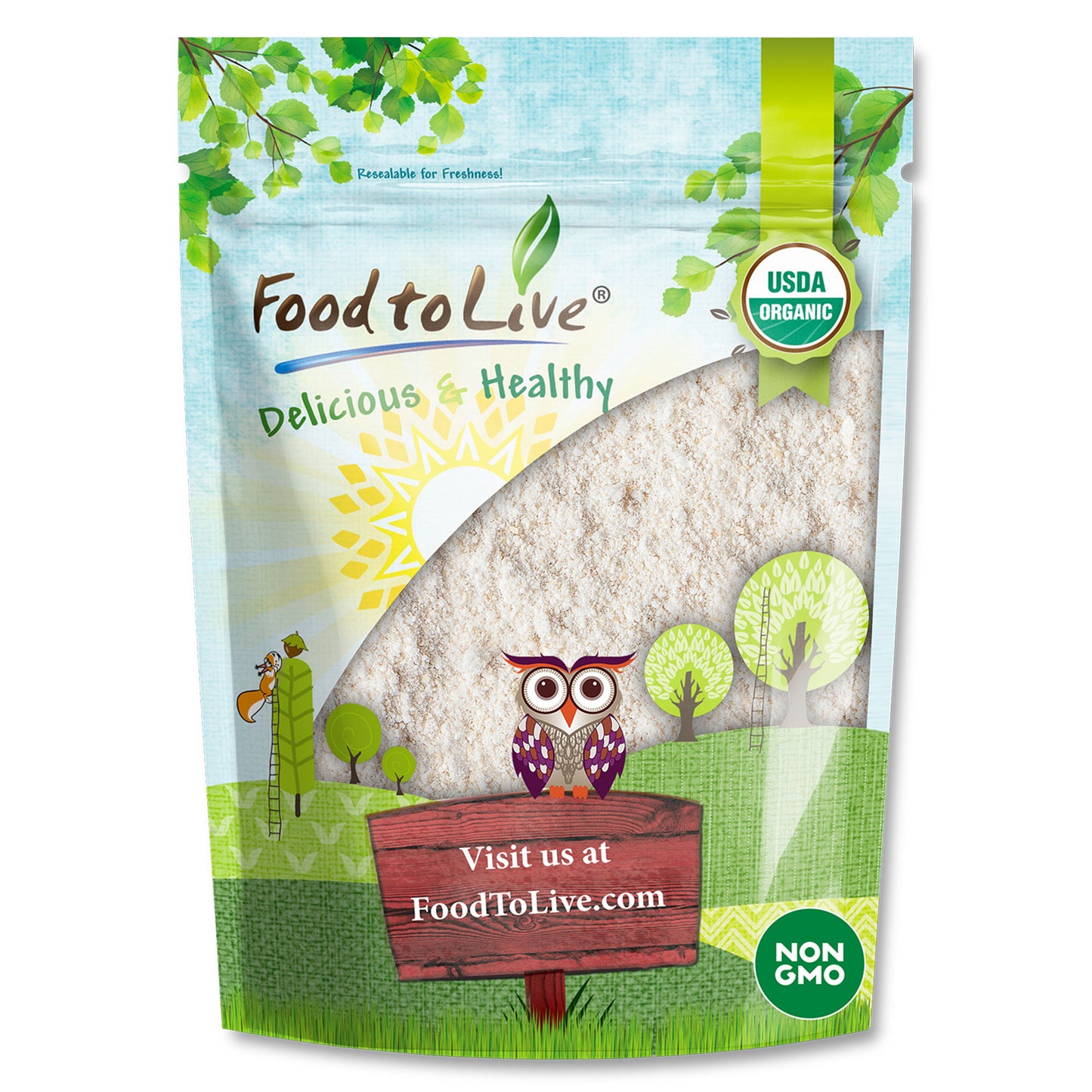 Gluten-Free Organic Whole Grain White Sorghum Flour – by Food to Live