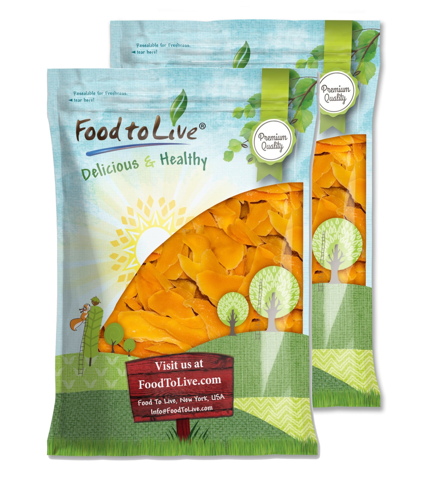 Dried Mango Cheeks - by Food To Live